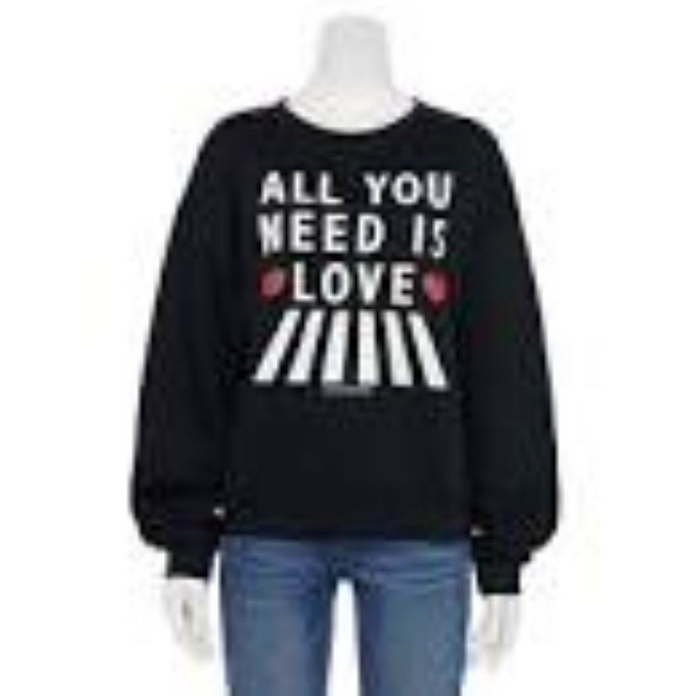 Beatles Lennon & McCartney All You Need is Love sweatshirt sz L
